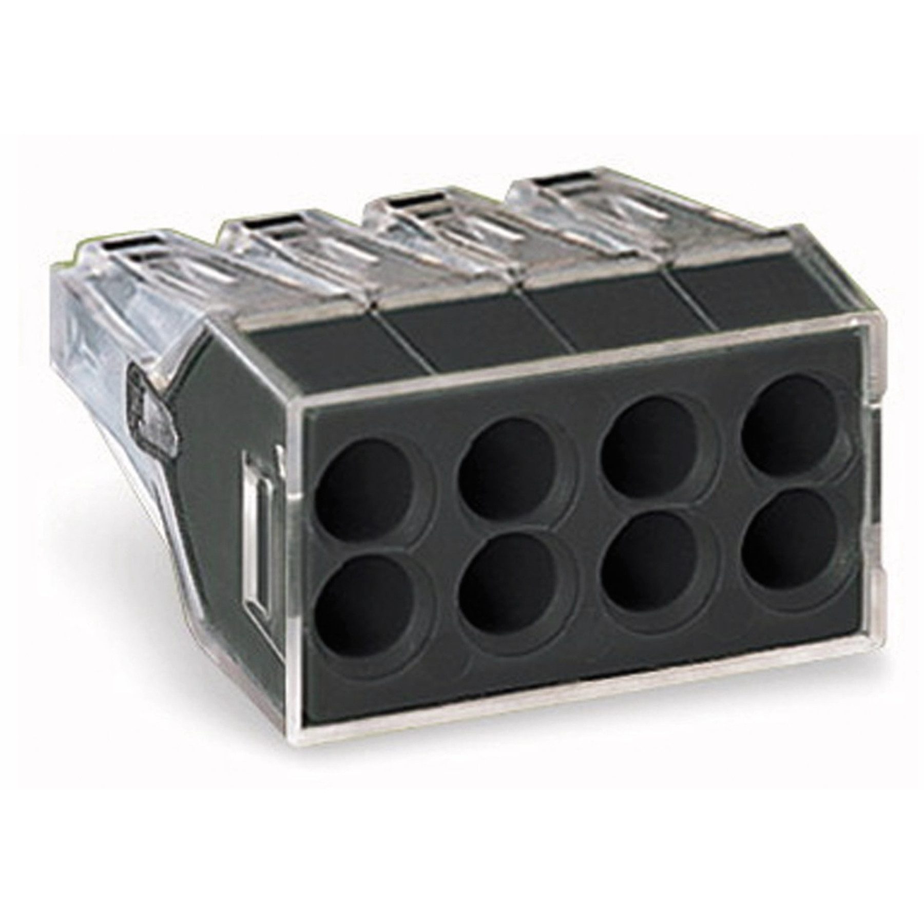 WAGO Verbindungsdosenklemme WAGO Verbindungsdosenklemme 773-108, 8 Leiter, transparent, 50 Stück