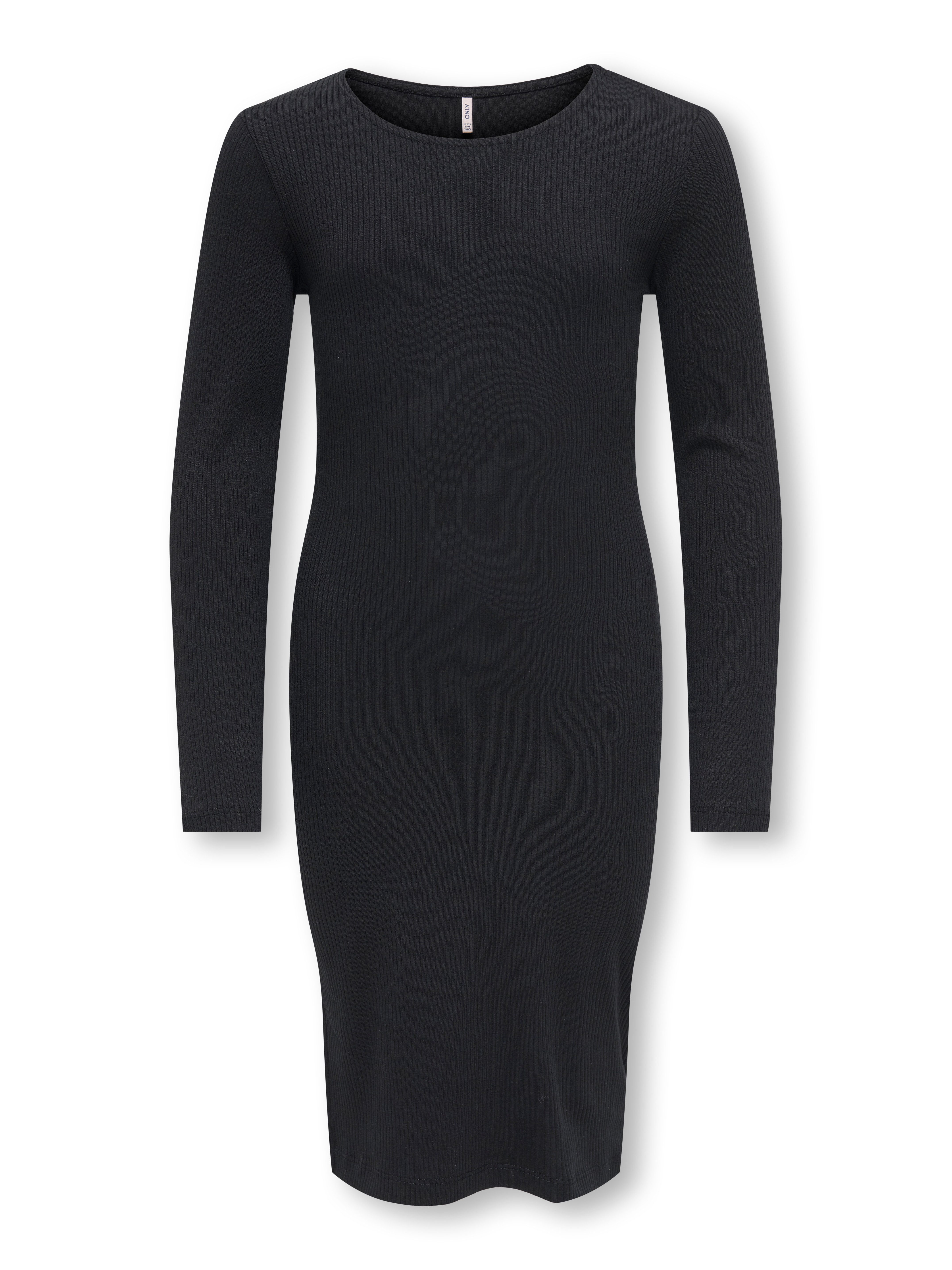 KIDS ONLY Jerseykleid KOGBELFAST LIFE L/S MIDI DRESS JRS NOOS Baumwollmischung, sehr figurbetont
