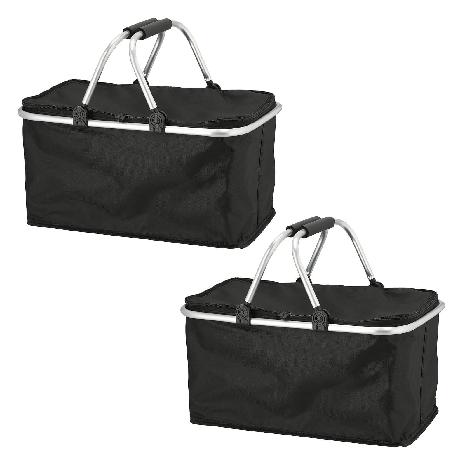HAC24 Einkaufskorb Thermokorb Faltkorb Thermo Einkaufstasche mit Kühlfunktion Kühlkorb, 30 l, 46x23x27cm, Faltbar