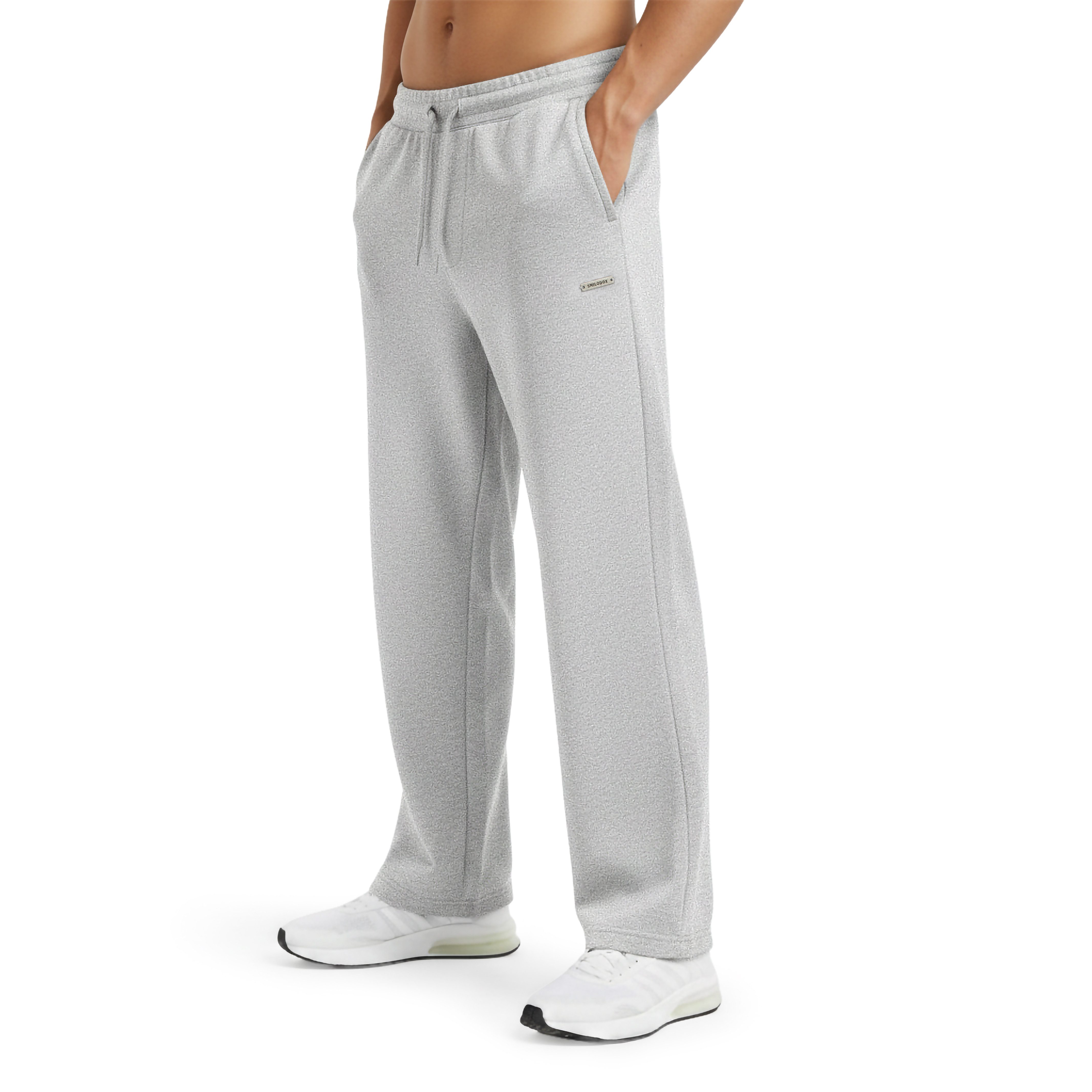 Smilodox Jogginghose Brayan Oversize, Bequeme Sweathose mit Kordelzug & Taschen, lässig lockere Passform Breites Bein Freizeithose Sport Streetstyle Alltag