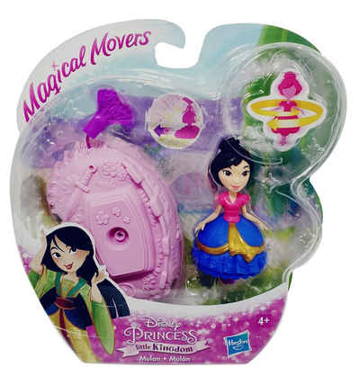 Hasbro Spielfigur Disney Princess Mulan Ballerina Spielfigur Little, (Packung, 2-tlg), Spielfigur und Fuß (zum drehen)