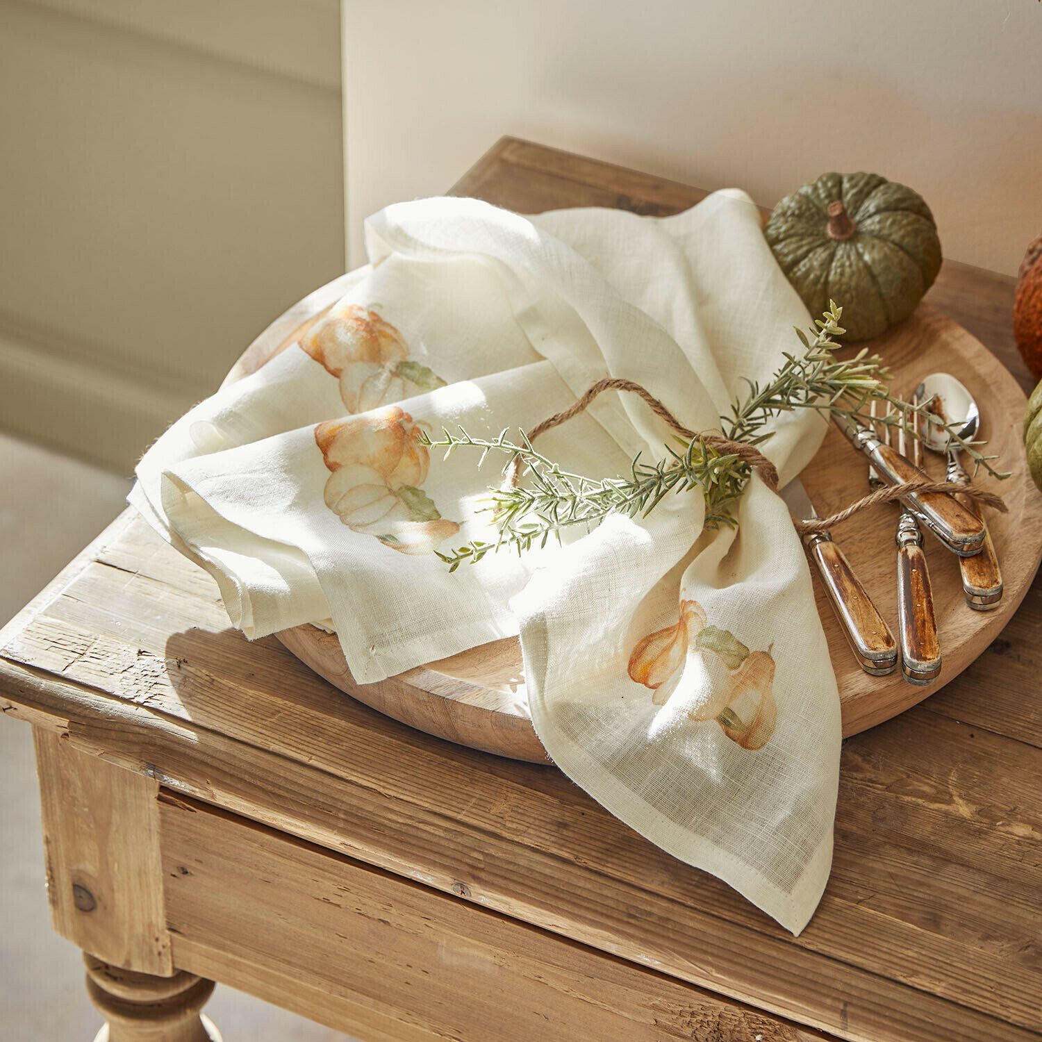 Mirabeau Stoffserviette Serviette 4er Set Florrien leinen/bunt