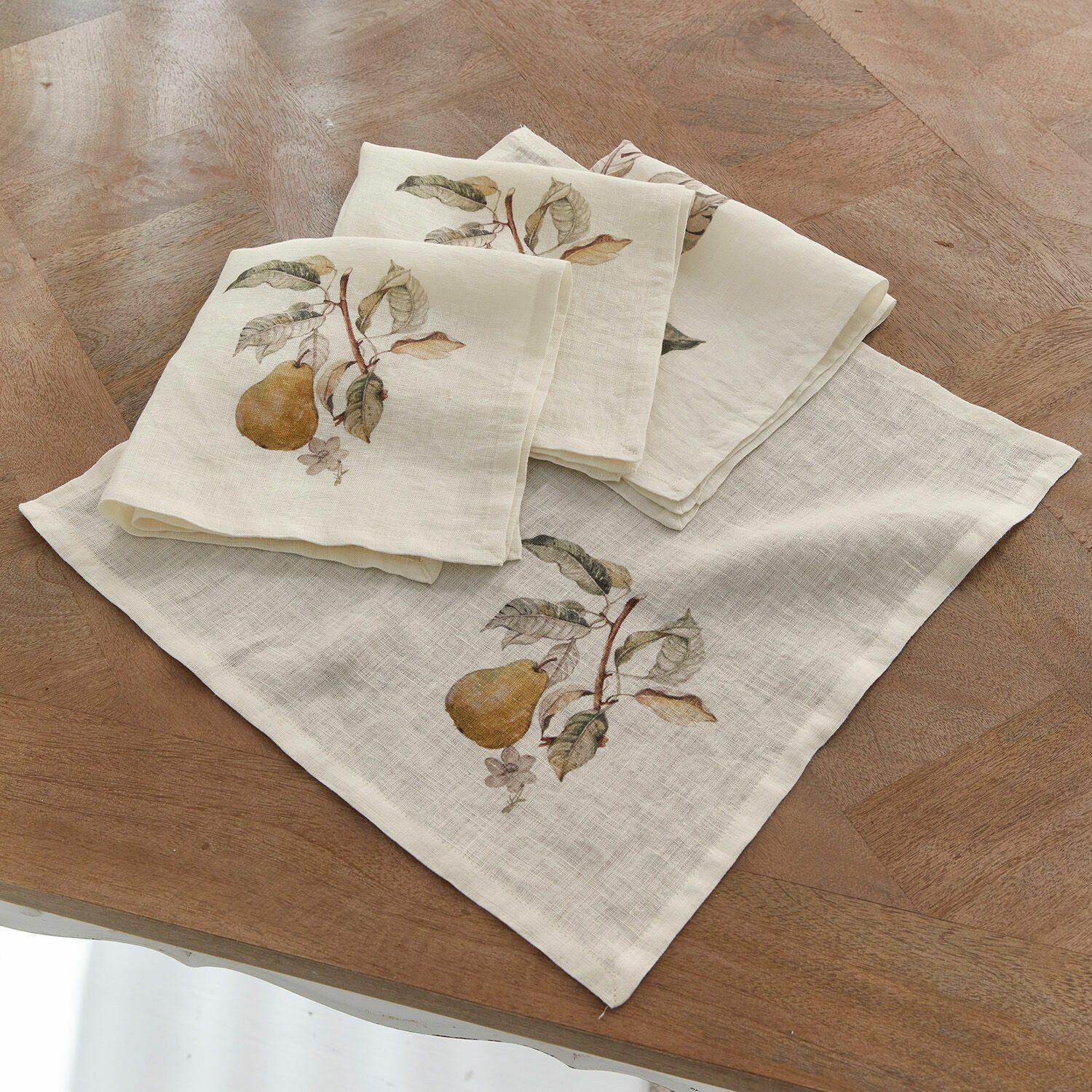 Mirabeau Stoffserviette Serviette 4er Set Tupisa offwhite