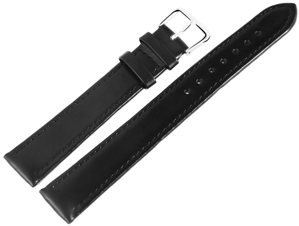 STEINMEISTER Uhrenarmband Gr 10 - 24 cm, Echtleder-Uhrenarmbandset in schwarz, XL, VE 6
