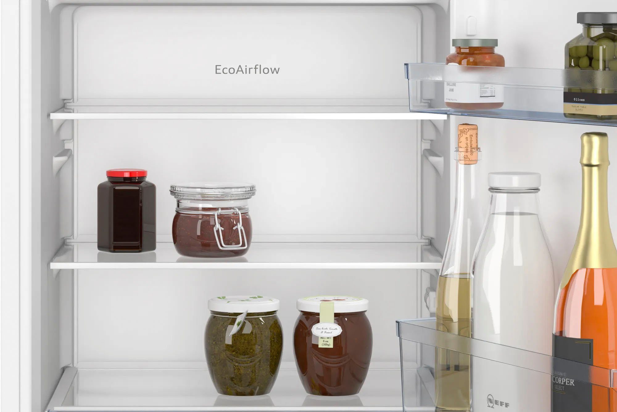 NEFF Einbaukühlschrank N 30 KI2321SE0, 102,1 cm hoch, 56 cm breit, Fresh Safe: Schublade für flexible Lagerung von Obst & Gemüse – Bild 4 von 5