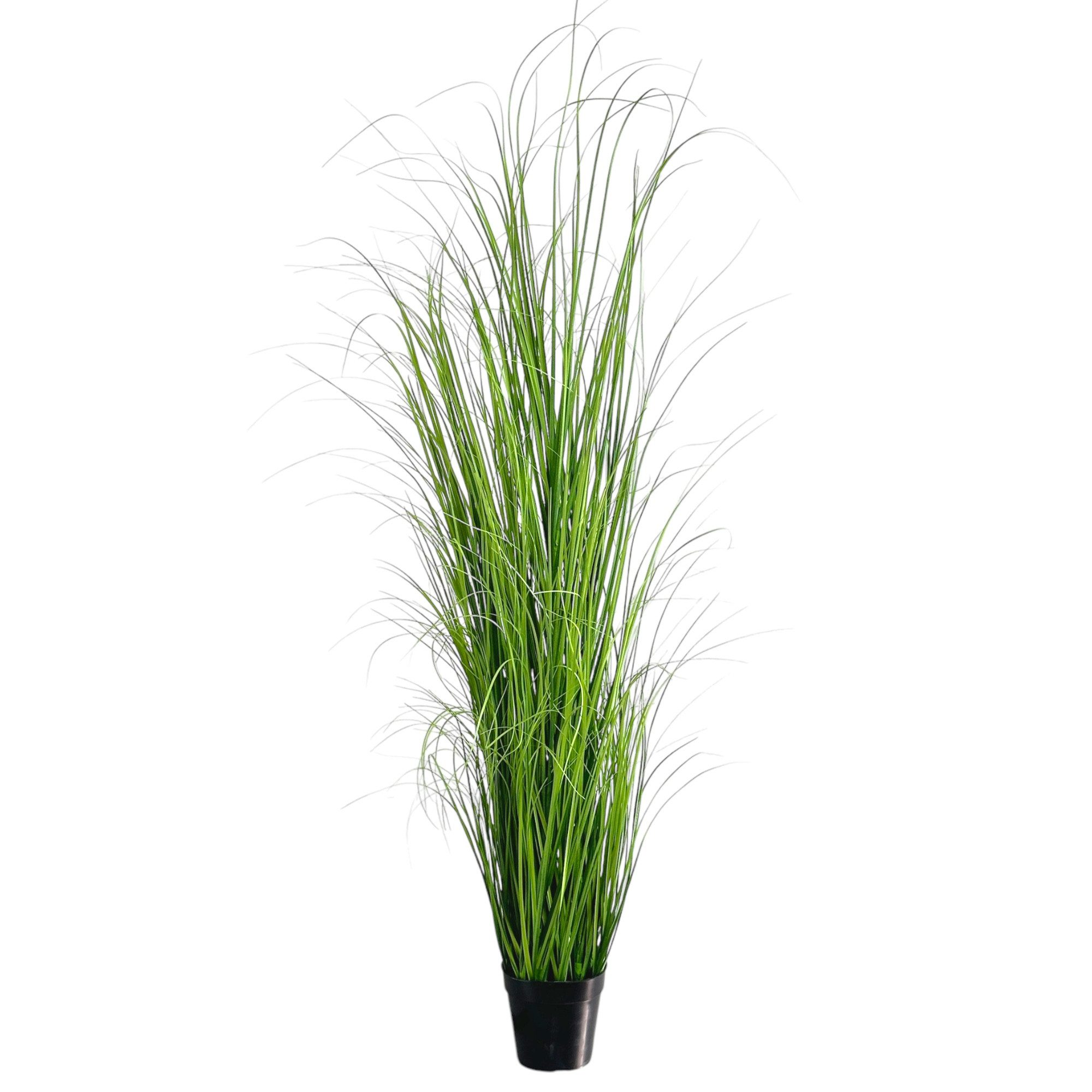 Kunstgras Kunstpflanze Gras, GRASBUSCH IM TOPF. Ca. 120cm. OHNE Übertopf., Gasper