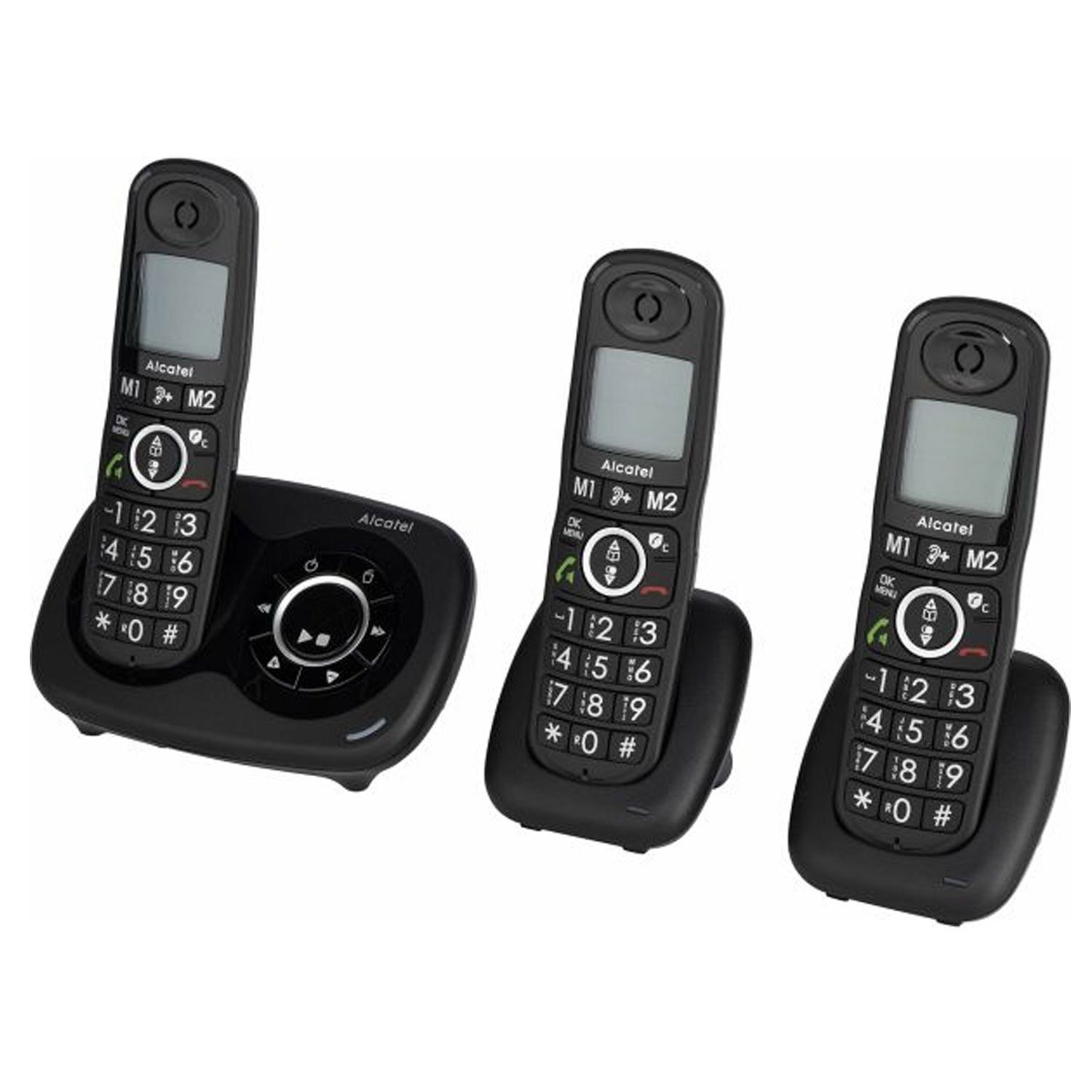 Alcatel XL595 Voice Trio Großtasten-Schnurlostelefon Festnetztelefon