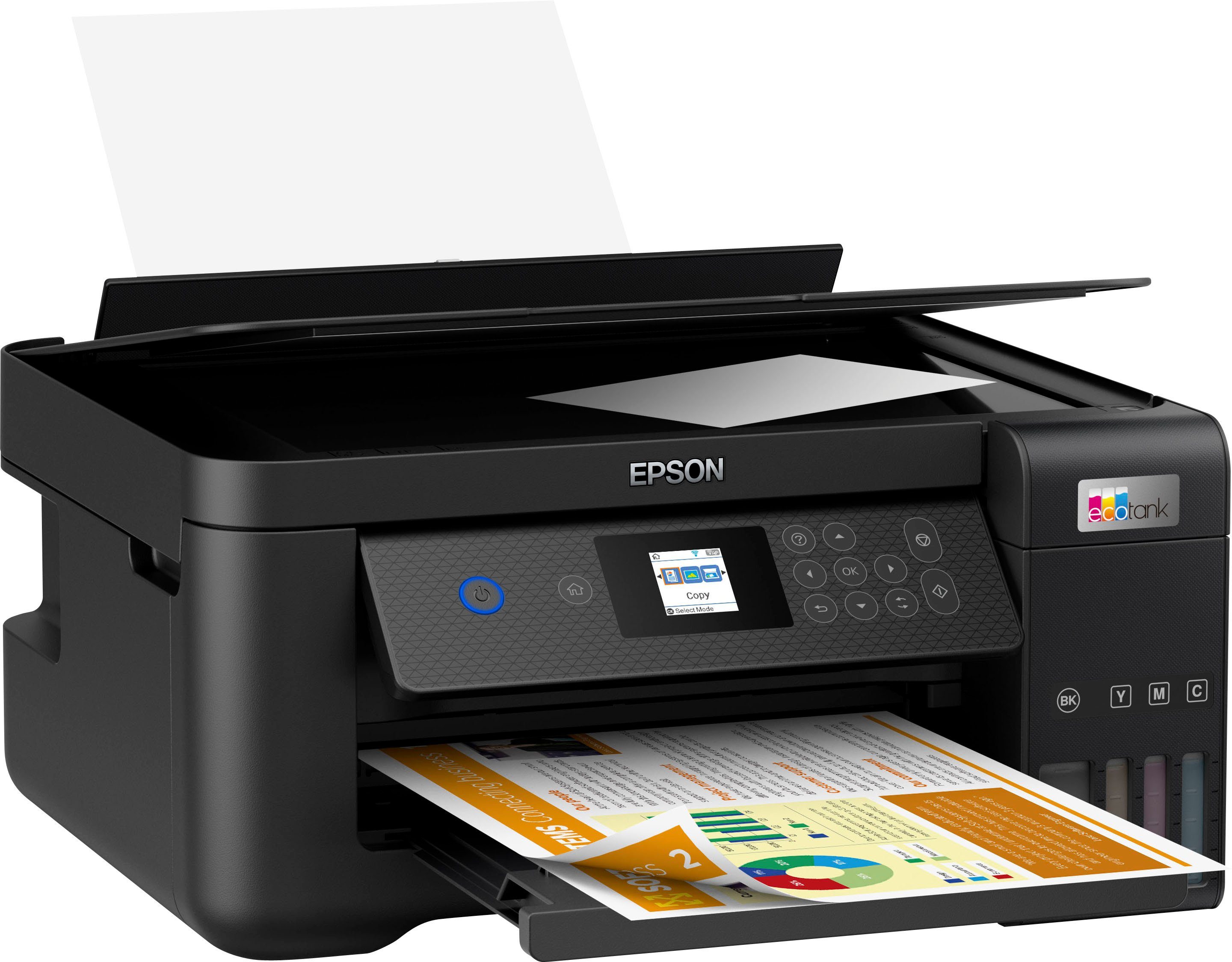 Epson (WLAN Direct) ET-2850 (Wi-Fi), EcoTank Tintenstrahldrucker, Wi-Fi