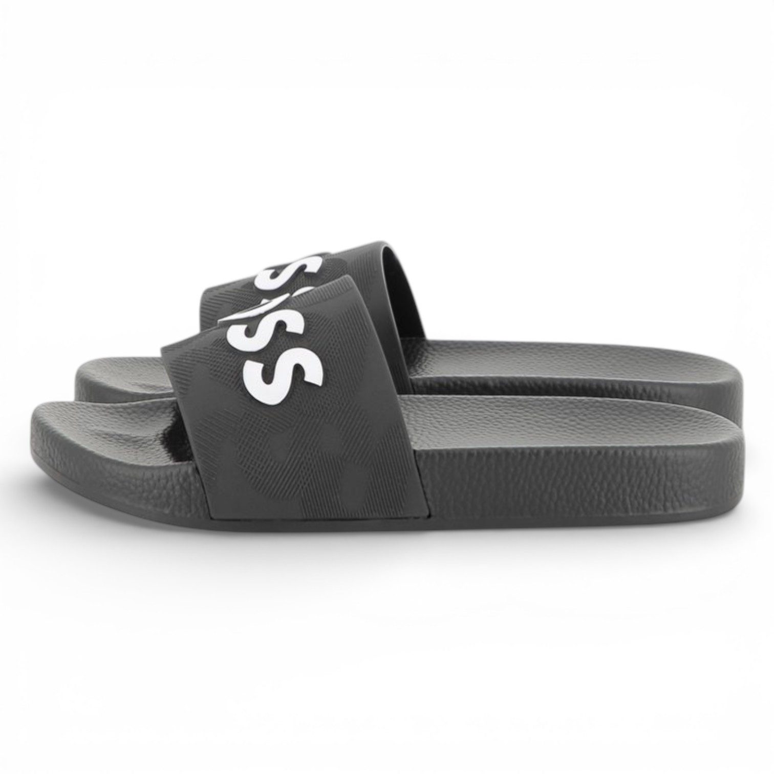 Boss Kidswear BOSS Kids Slides „Signierte Folien“ – Schwarz Badeschuh