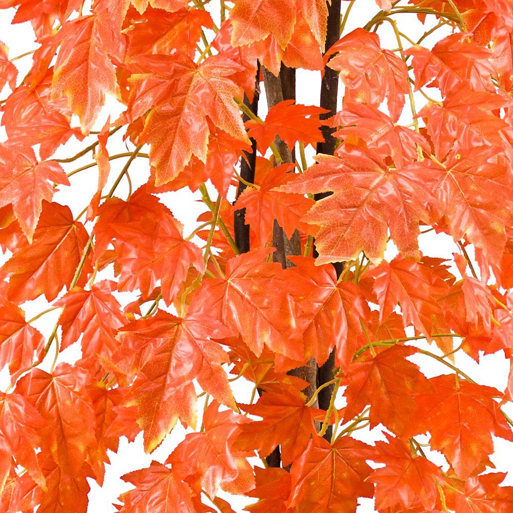 Kunstbaum Ahorn Ahornbaum Kunstbaum Künstliche Pflanze Rote Blätter 180 cm Ahornbaum, Decovego, Höhe 180 cm – Bild 5 von 5