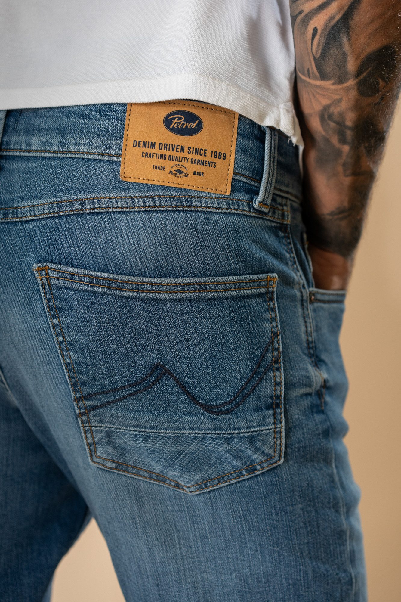 Petrol Industries Straight-Jeans Men Denim Straight Gerade Beinform, normale Leibhöhe – Bild 4 von 5