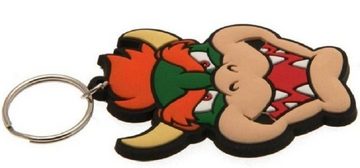 Nintendo Schlüsselanhänger Schlüsselanhänger Kinder Mini Super Mario Bowser Anhänger keychain 6cm, Schlüsselanhänger Haustierschlüsselanhänger Geschenk Hund Frau Herren