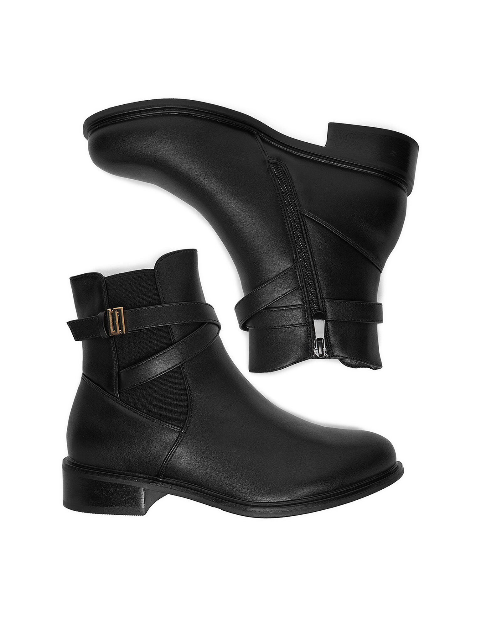 DeeZee Deezee Damen-Knöchelstiefel Schwarz HX20207-182 Stiefel