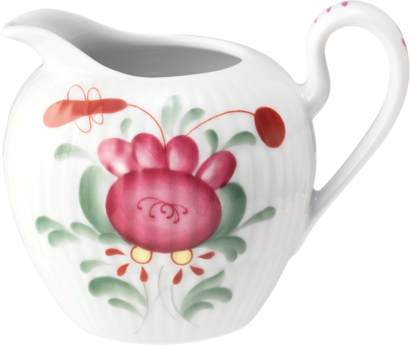 Seltmann Weiden Milchkännchen Amina Ostfriesenrose, 0,17 l, (1-St), Kleines Kännchen, Kanne mit Relief