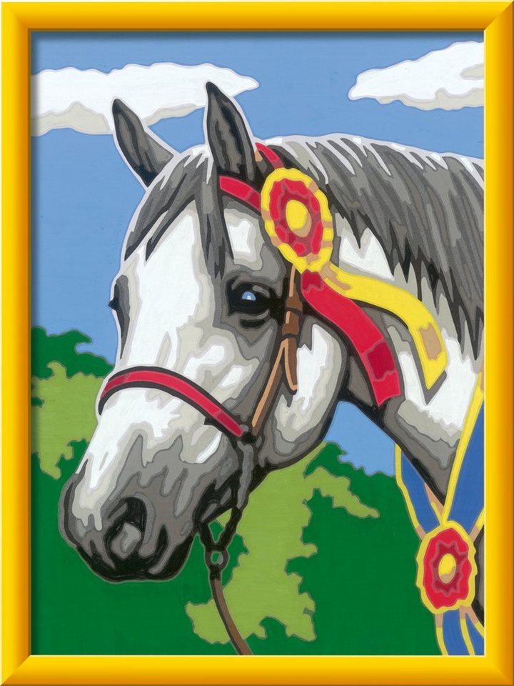 Thumbnail - Ravensburger Malen nach Zahlen Classic Serie D Pferde Stolzes Turnierpferd 20063