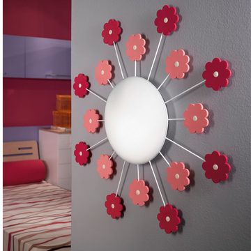 etc-shop Dekolicht, Leuchtmittel inklusive, Warmweiß, Kinder Decken Lampe rosa Spiel Zimmer Strahler Glas Wand