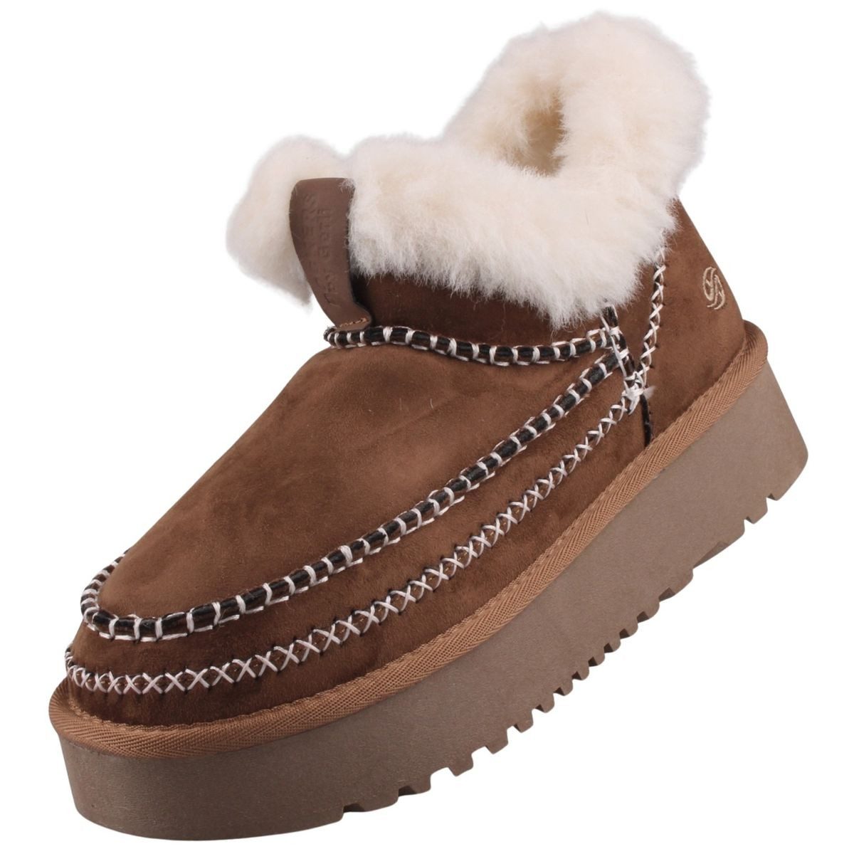 Dockers by Gerli 59GA201-770380 Stiefelette Plateau-Winterboot mit flauschigem Futter