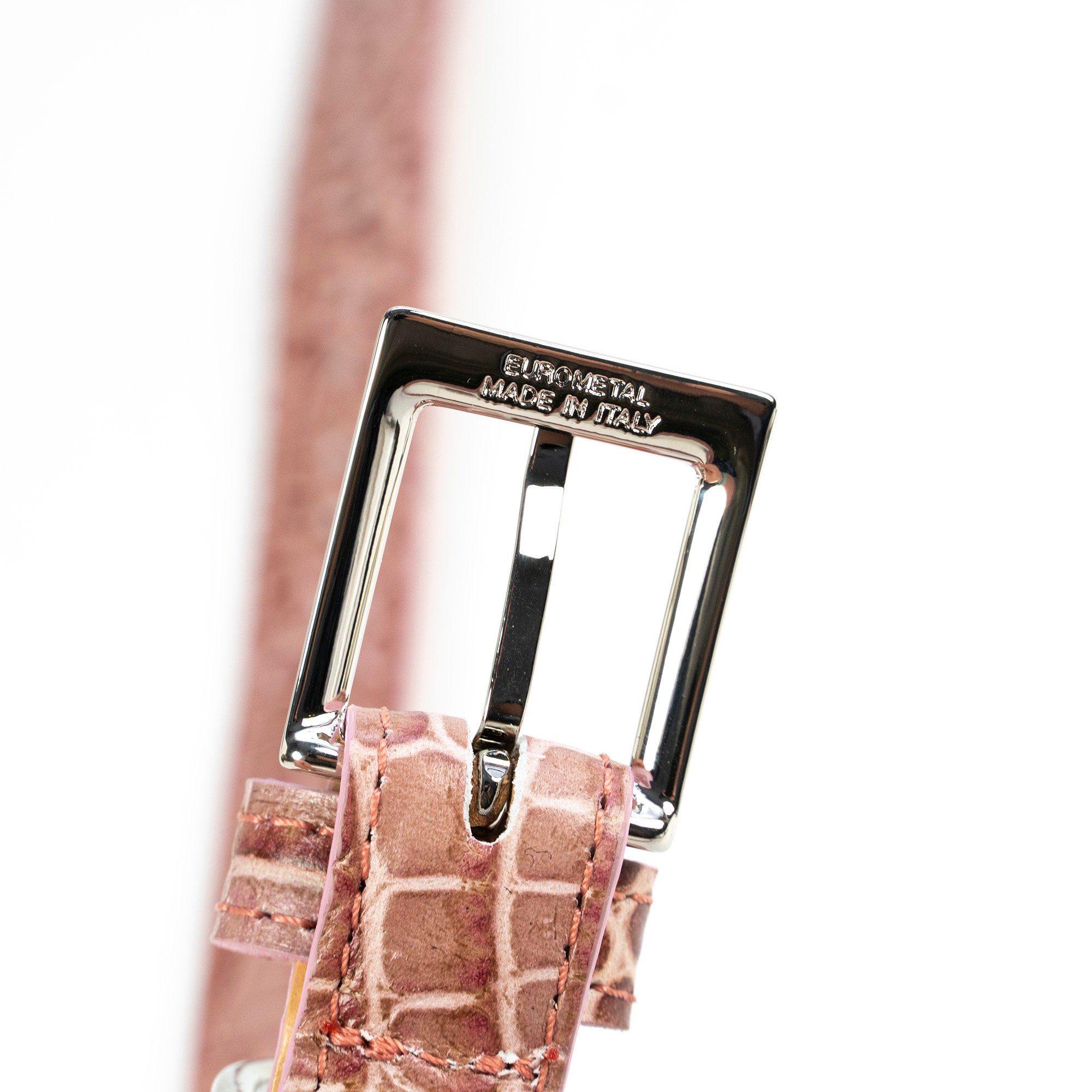 So Milano Hunde-Halsband Kroko-Optik, Leder, Handmade in Italy