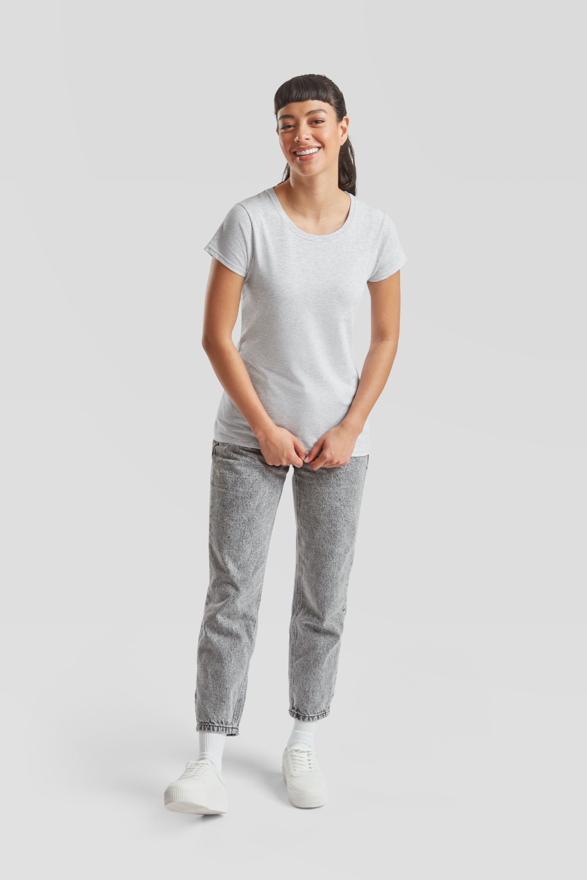 Fruit of the Loom Rundhalsshirt Fruit of the Loom Valueweight T Lady-Fit günstig online kaufen