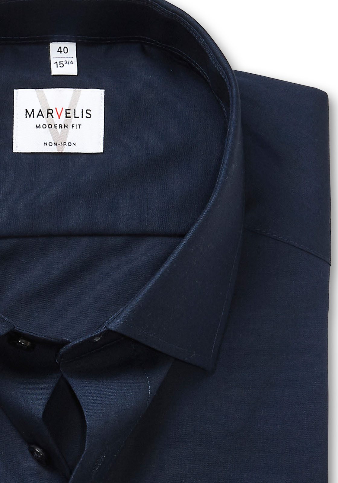 MARVELIS Langarmhemd modern fit, Businesshemd, bügelfrei, New-Kentkragen günstig online kaufen