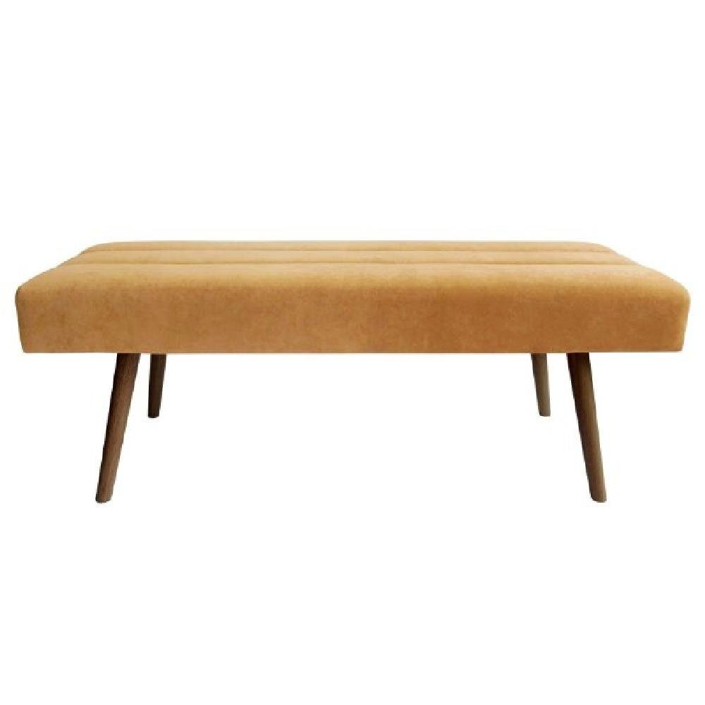 Leitmotiv Sitzbank Bank Explicit Suede Look Ochre Yellow