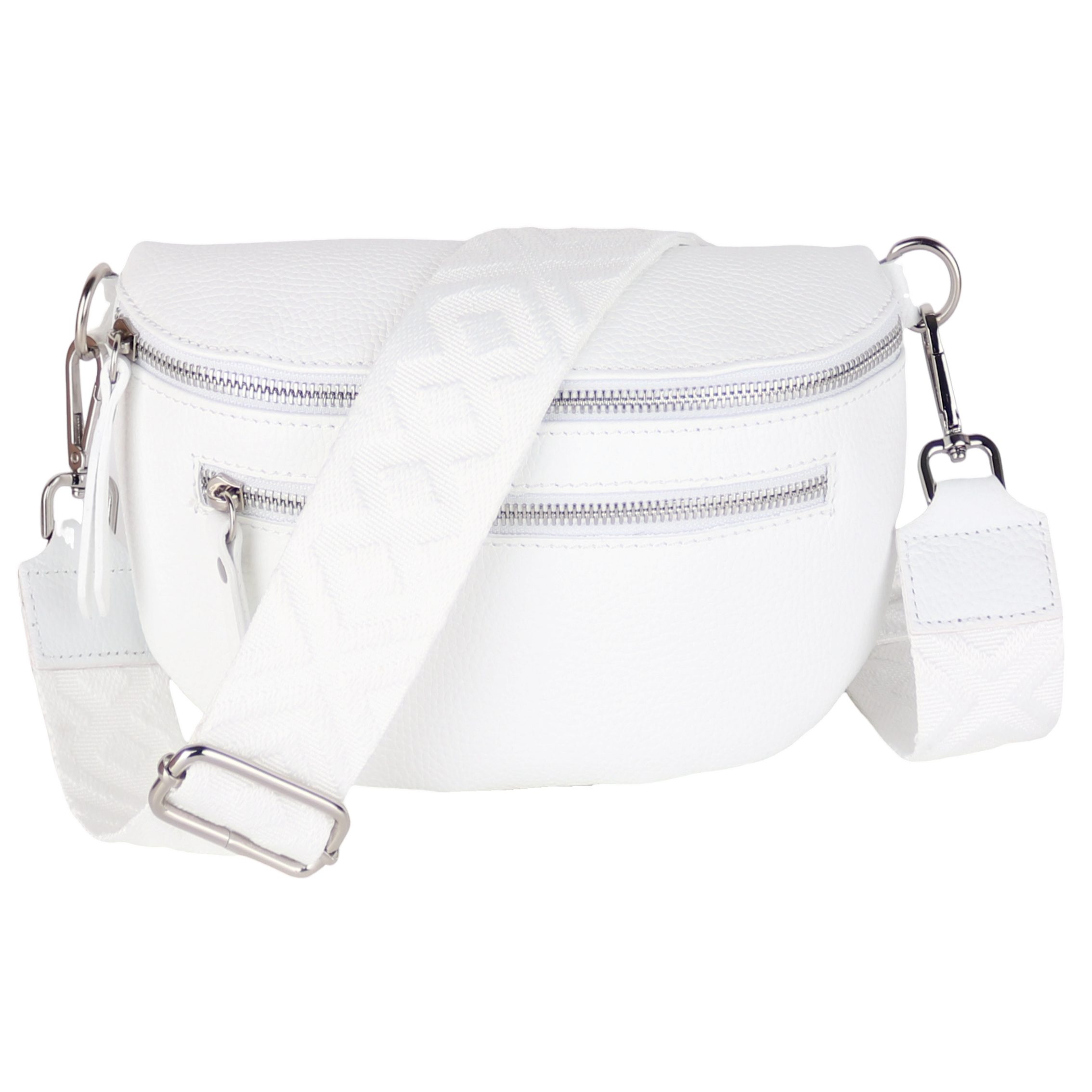 Bauchtasche Damen, Echtleder, Leder, Made in Italy, Umhängetasche, Brusttasche