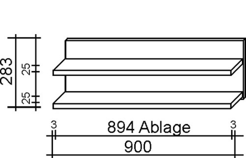 bv-vertrieb Wandregal Wandboard Kernbuche Regal Wandregal - (1864). Reduzierter Preis € 107,99. Unverbindliche Preisempfehlung € 139,00
