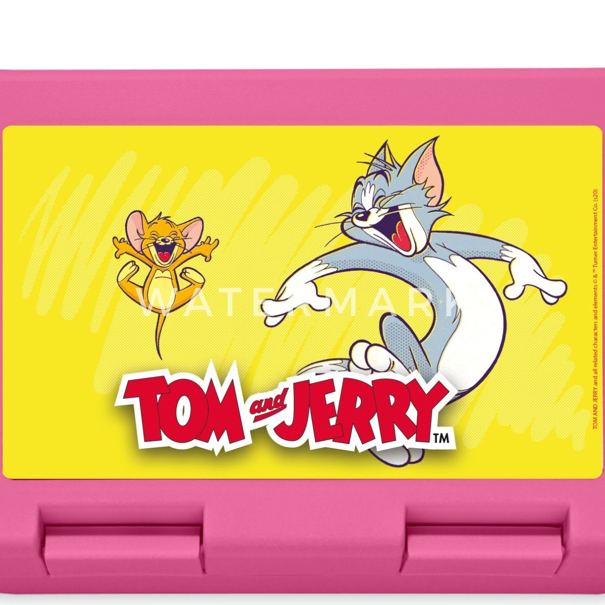 Spreadshirt Lunchbox Tom Und Jerry Glückliche Freunde Brotdose Lunchbox, Plastik, Aluminium