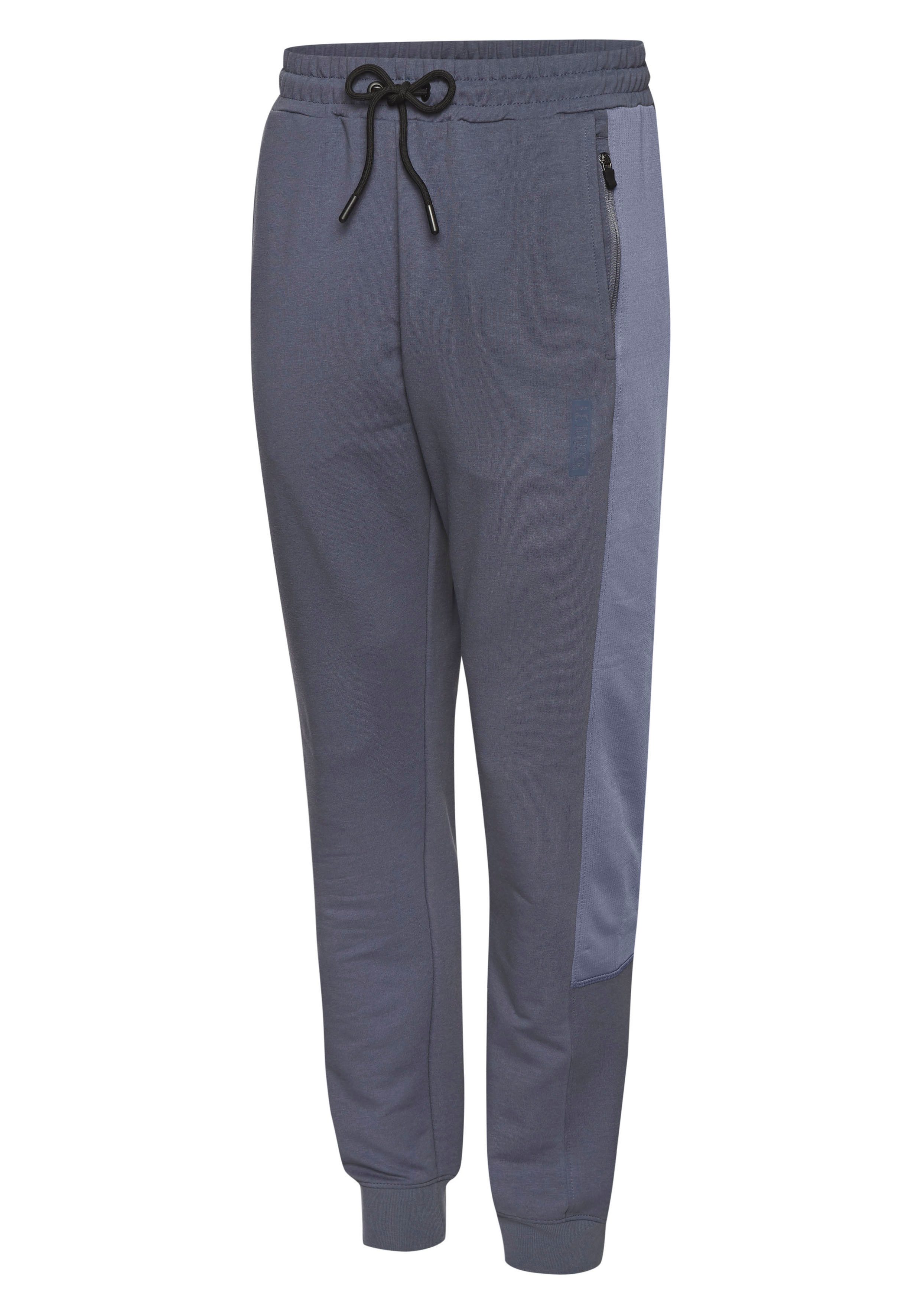 le jogger® Sweatpants mit farblichen Einsatz und Reißverschlusstaschen