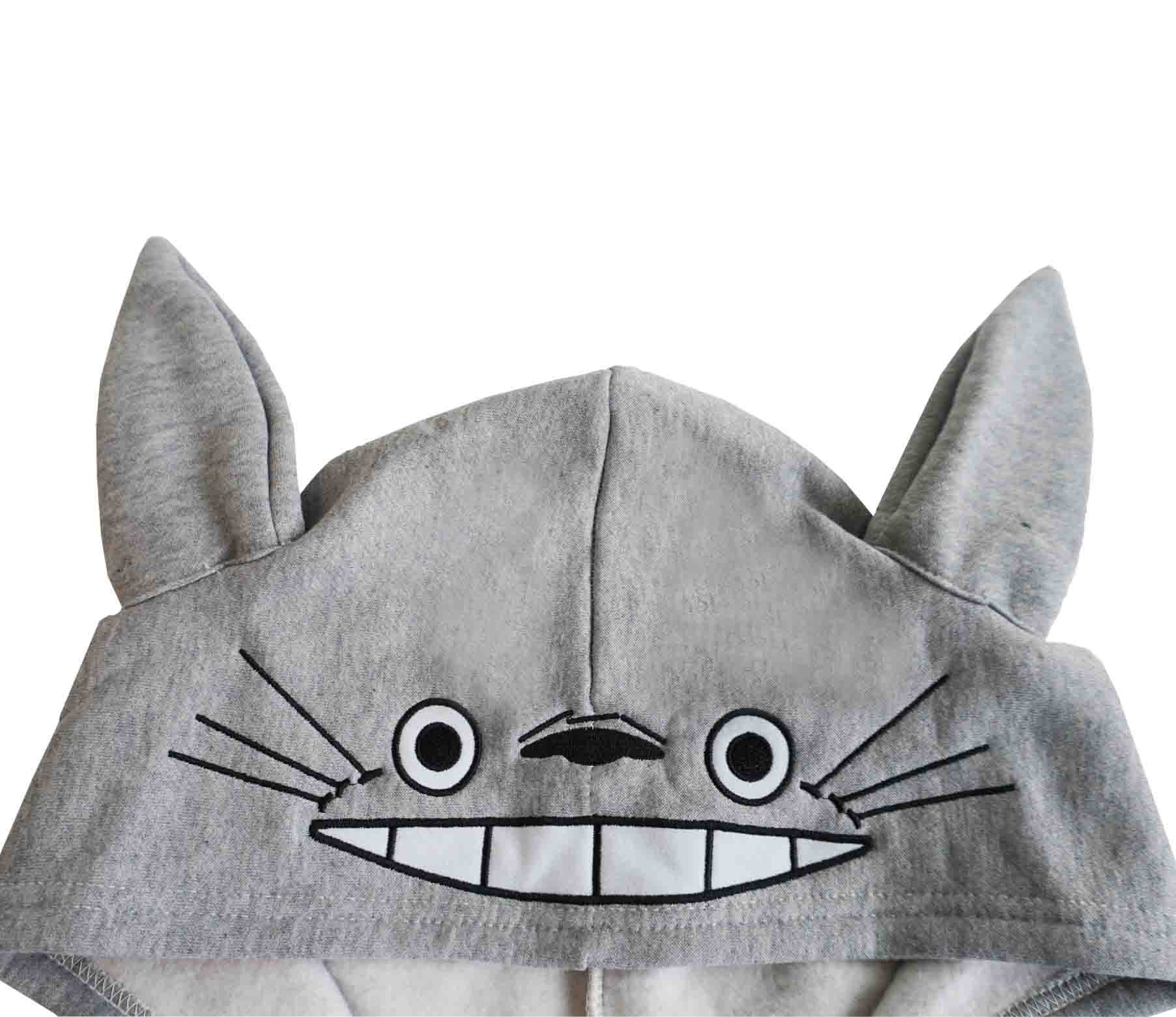 Hoodie (1-tlg) Totoro Fans, Kapuzen mit GalaxyCat Hoodie Pullover für Totoro Ohren Kuscheliger