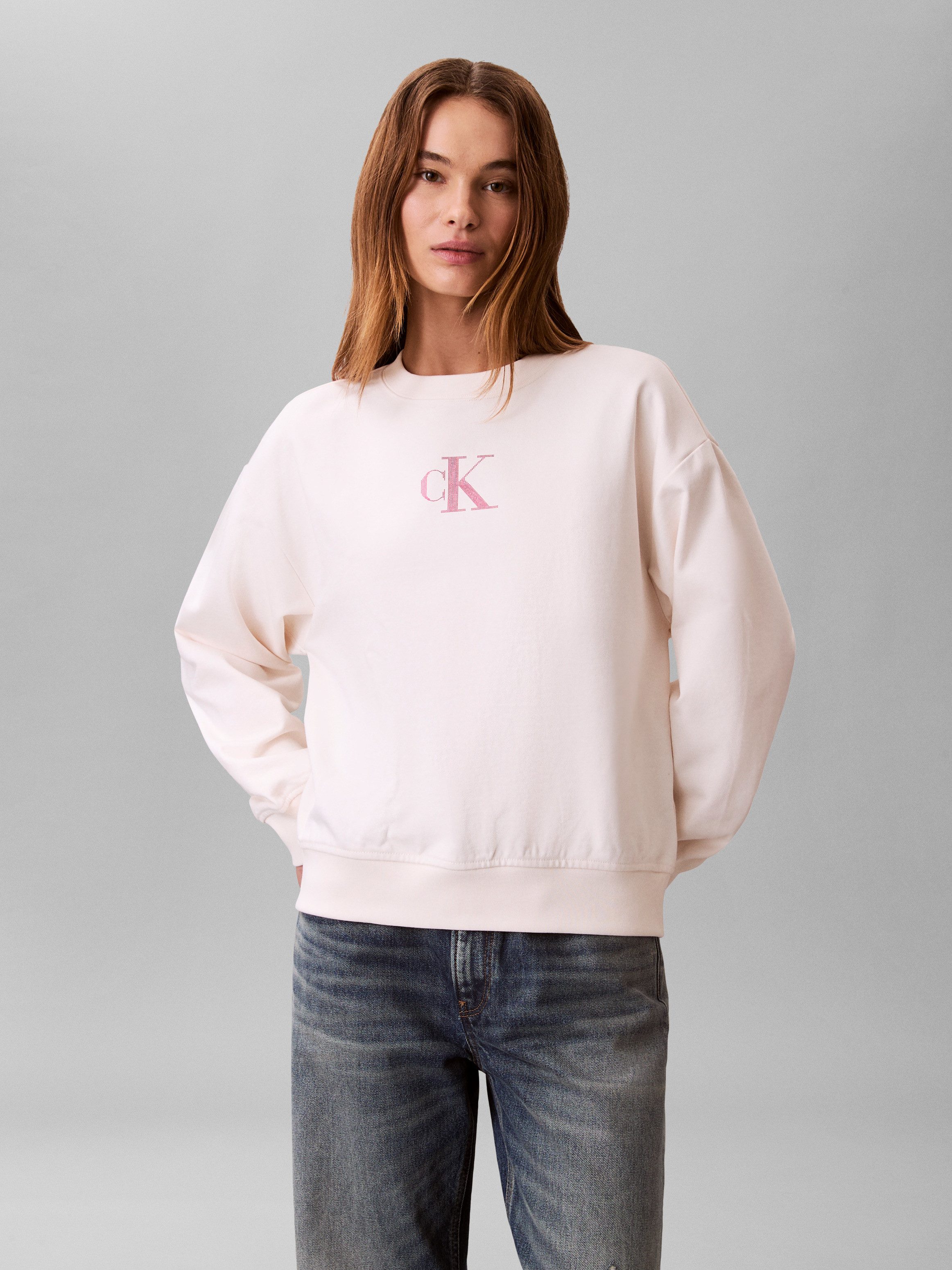 Calvin Klein Jeans Sweatshirt Regular fit mit Rundhalsausschnitt günstig online kaufen