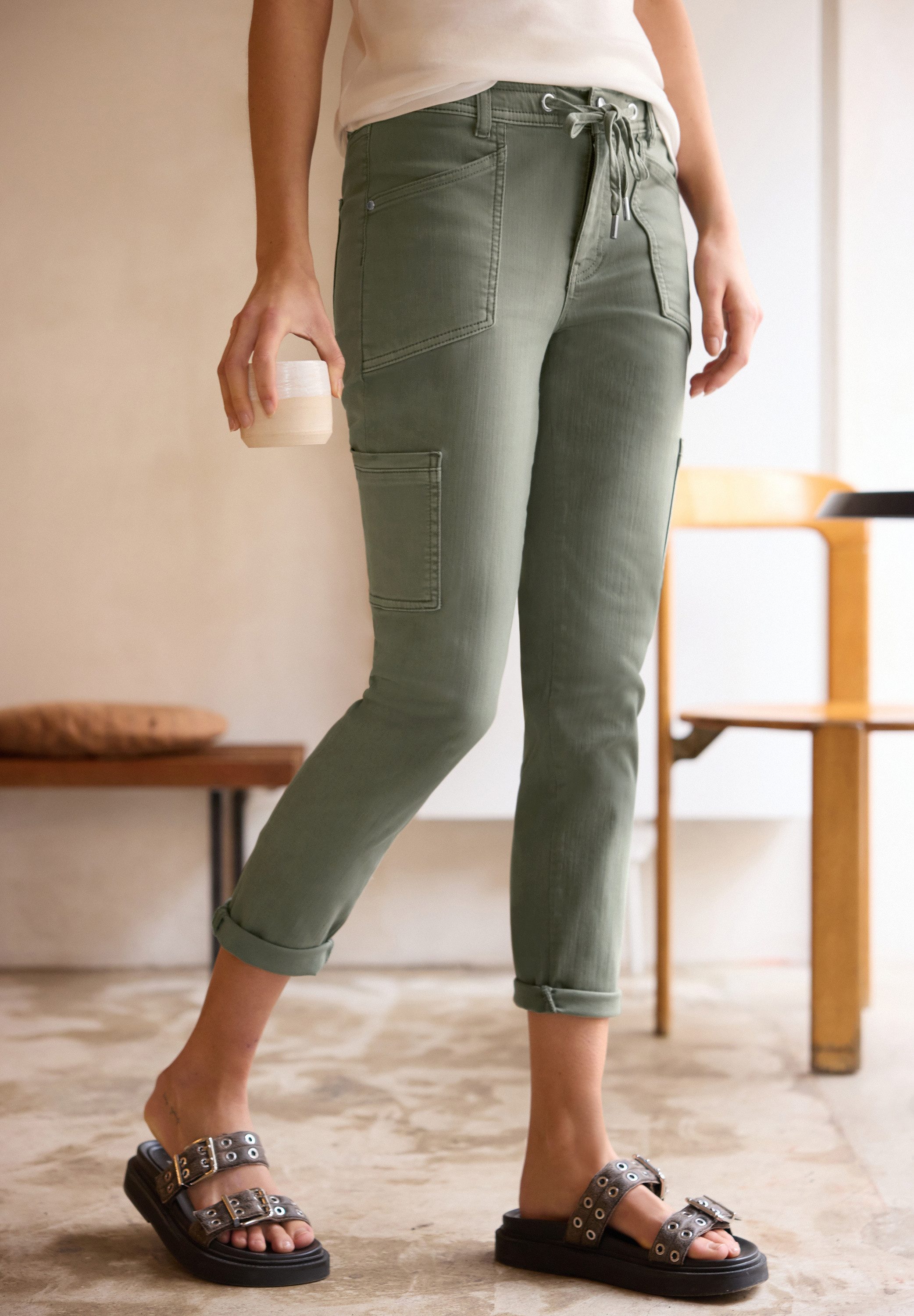STREET ONE STUDIO Regular-fit-Jeans Middle Waist