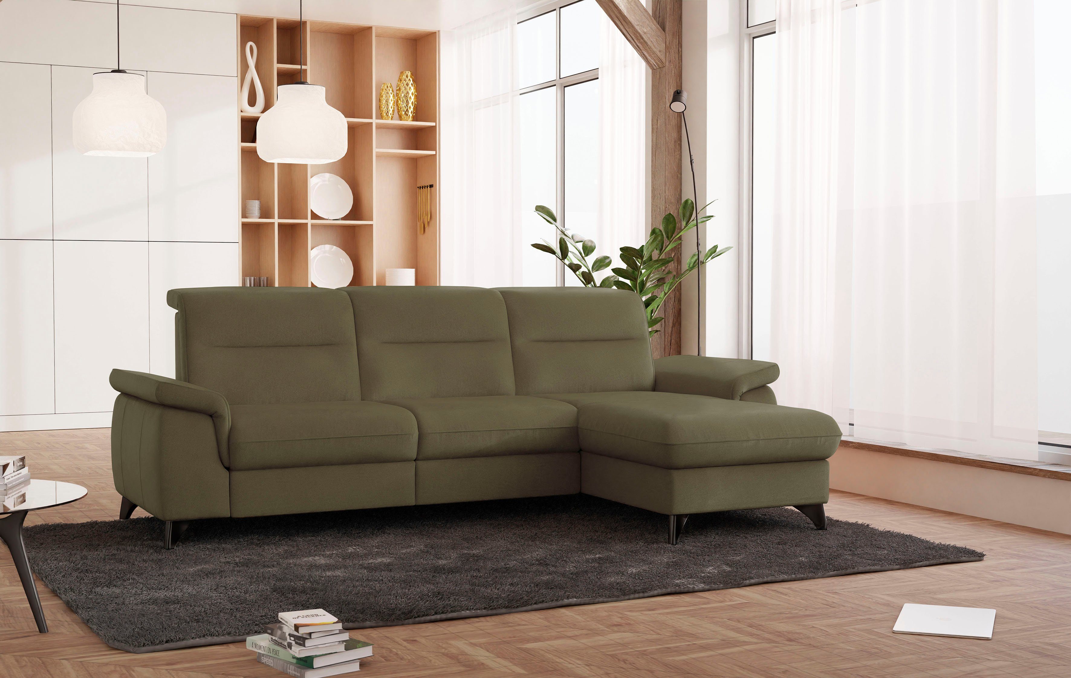 sit&more Ecksofa Astoria, wahlweise mit motorischer Relaxfunktion