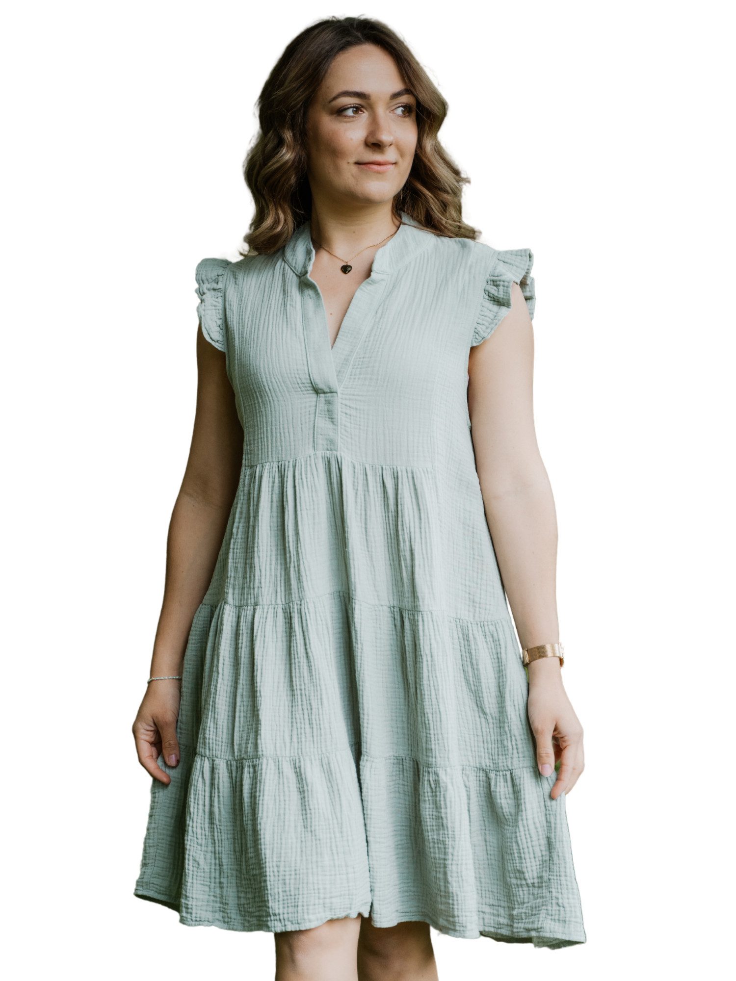 hutch&putch Sommerkleid Musselin Kleid Damen 100% günstig online kaufen