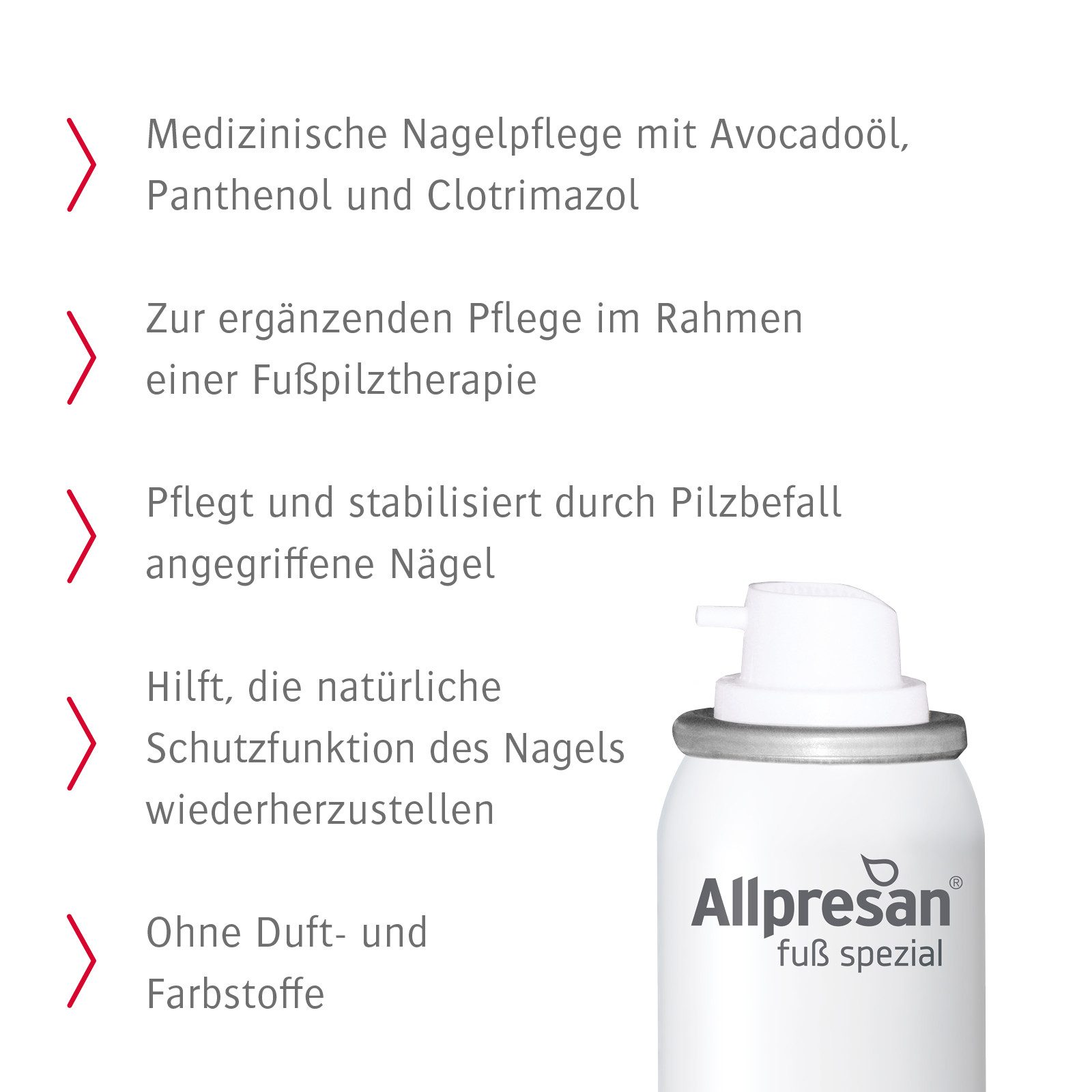 Allpresan Nagel-Intensivkur Allpresan Fuß spezial Nr. 7 Nagel-Tinktur Pilzempfindliche Nägel 50ml, 1-tlg., Zur Regeneration der Hautbarriere, Mit Clotrimazol zur therapiebegleitenden Pflege bei Fußpilz