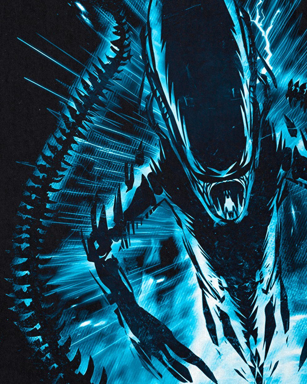 style3 T-Shirt Print-Shirt ridley predator alien xenomorph Alien Herren Rage scott