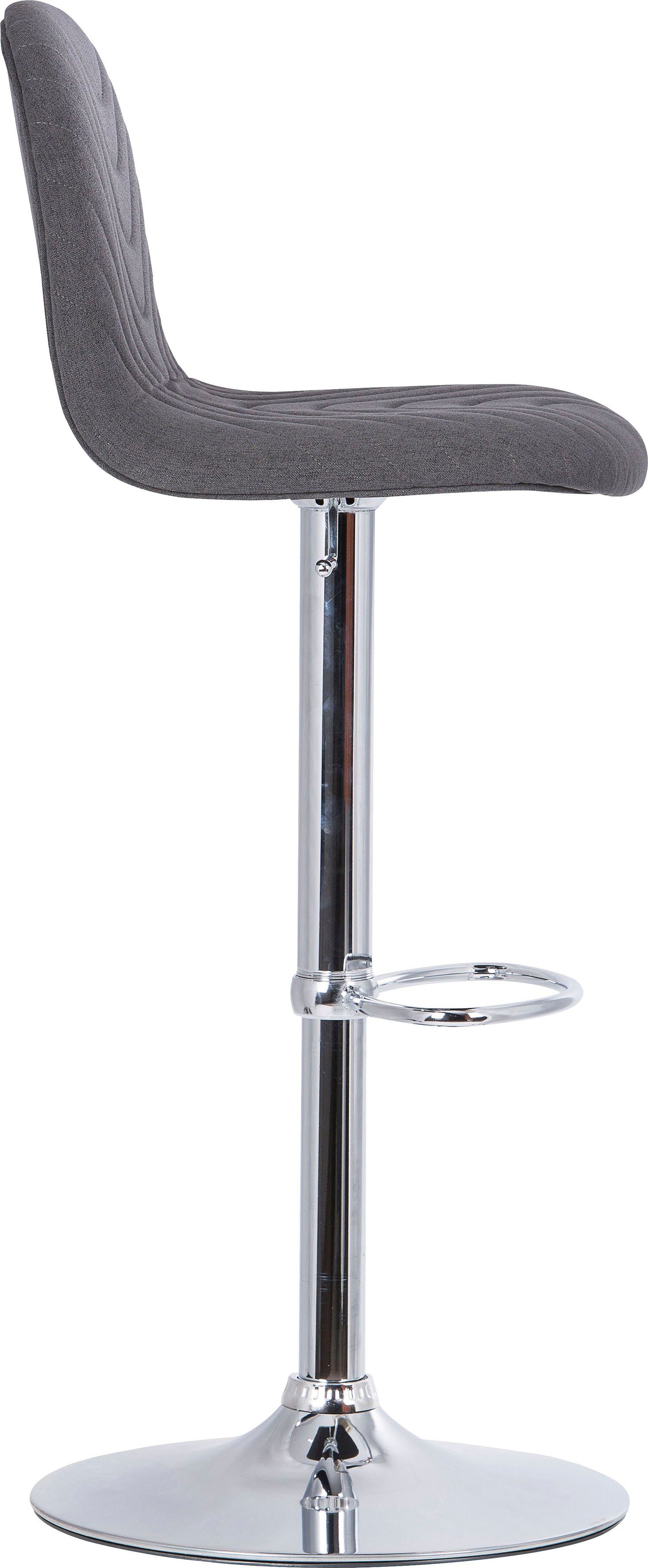 byLIVING Barhocker Casino 01 (Set, 2 St), drehbar mit Höhenverstellung, Bezug in Webstoff, Metall-Gestell