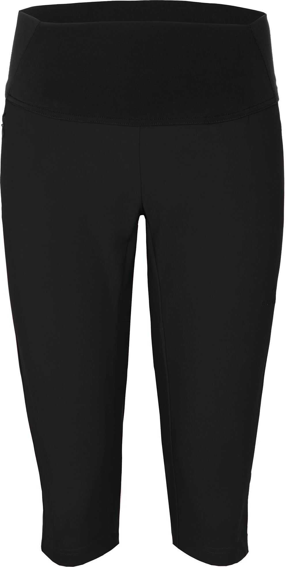 Bergson Outdoorhose TIKEN Capri Outdoor Damen schwarz elastisch, 3/4 Normalgrößen, schnelltrocknend, (tight) Leggings