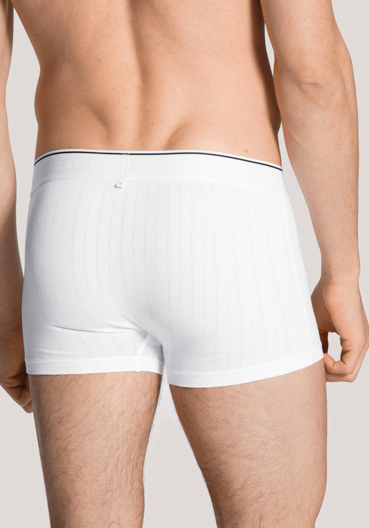 CALIDA Boxershorts Pure & Style 3-St) Boxer 3er-Pack weiss Brief (Packung, im attraktiven