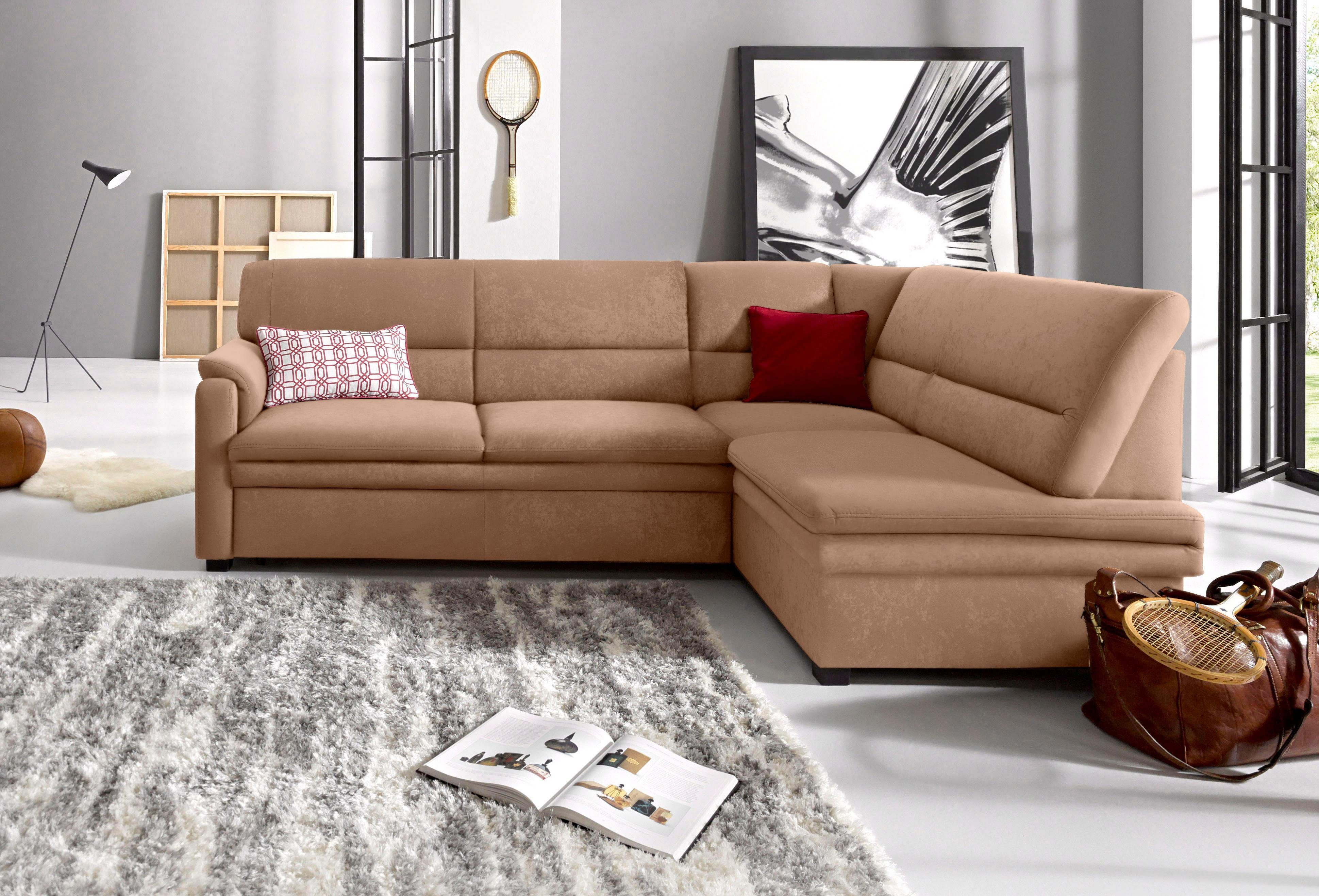 sit&more Ecksofa Pisa L-Form, mit Federkern, günstig online kaufen