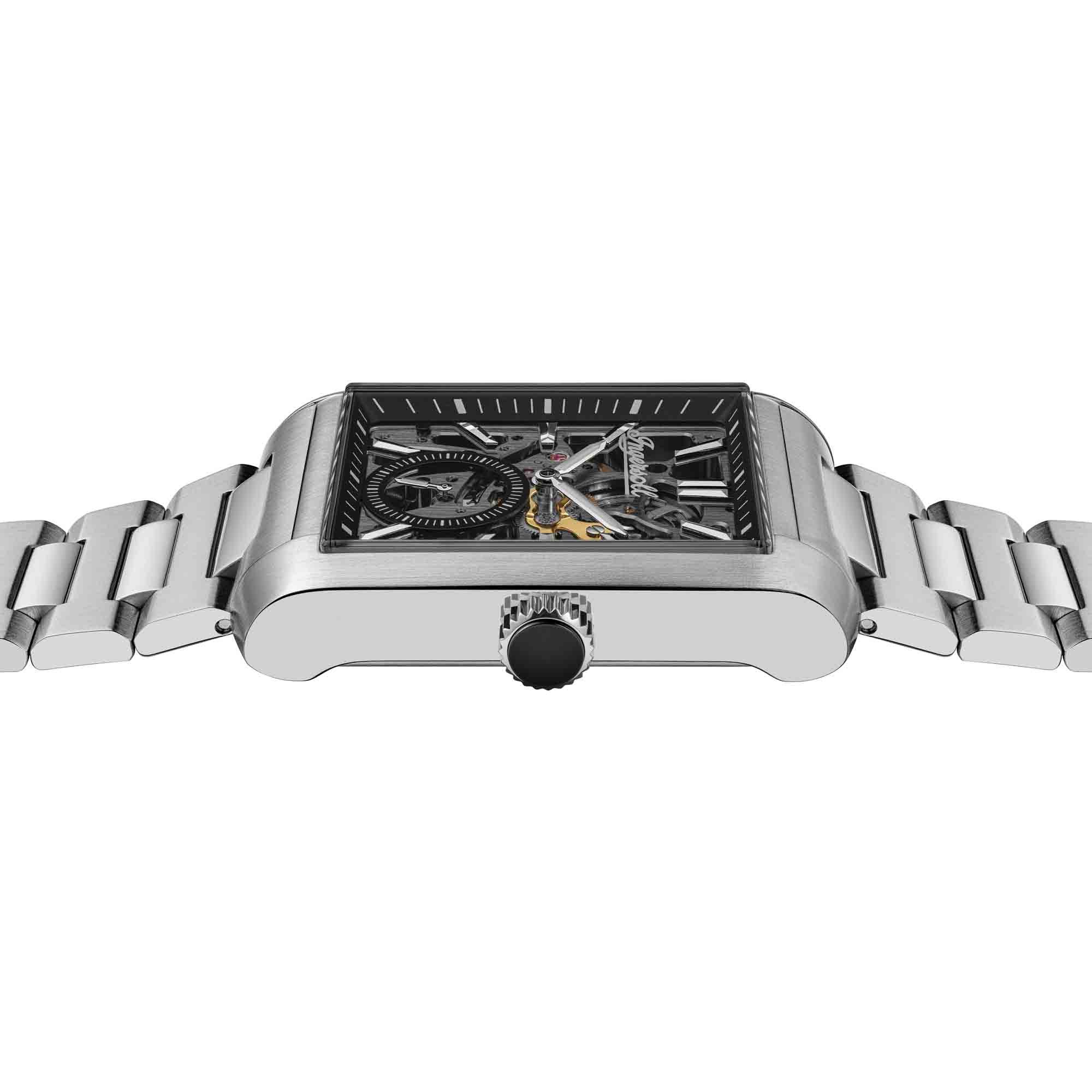 Ingersoll Automatikuhr The Spur I17001, Armbanduhr, Herrenuhr, Mechanische Uhr, Edelstahlarmband, analog