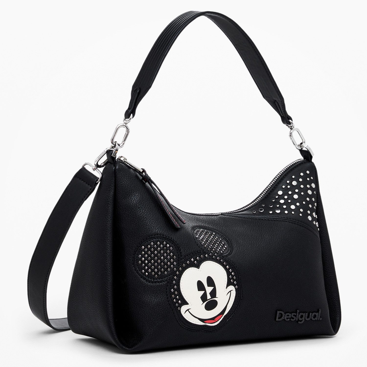 Umhängetasche Desigual Schultertasche Mickey Studstyle Mayari Black