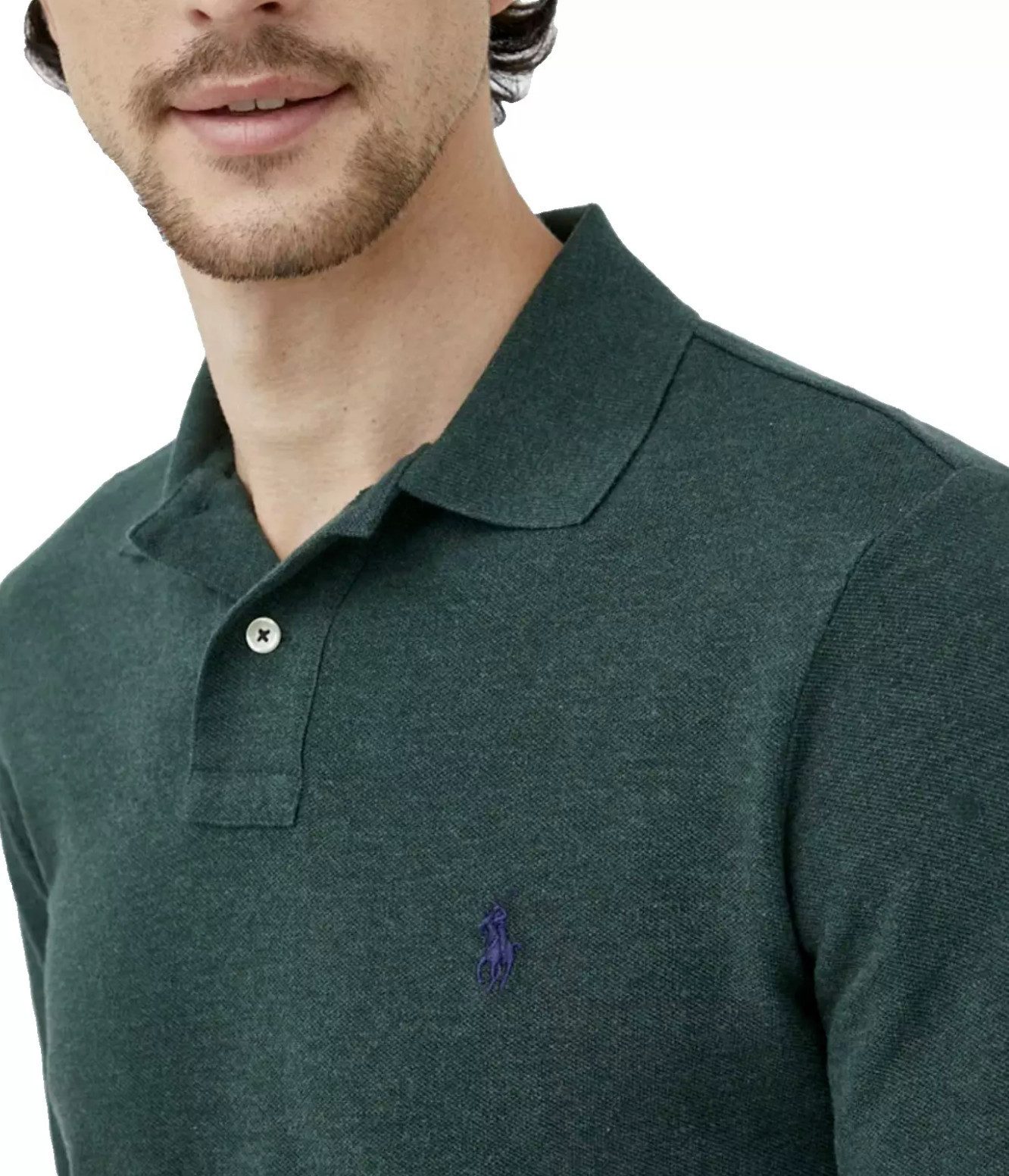Polo Ralph Lauren Langarm-Poloshirt Herren Hemd Slim-Fit Weich, atmungsakti günstig online kaufen