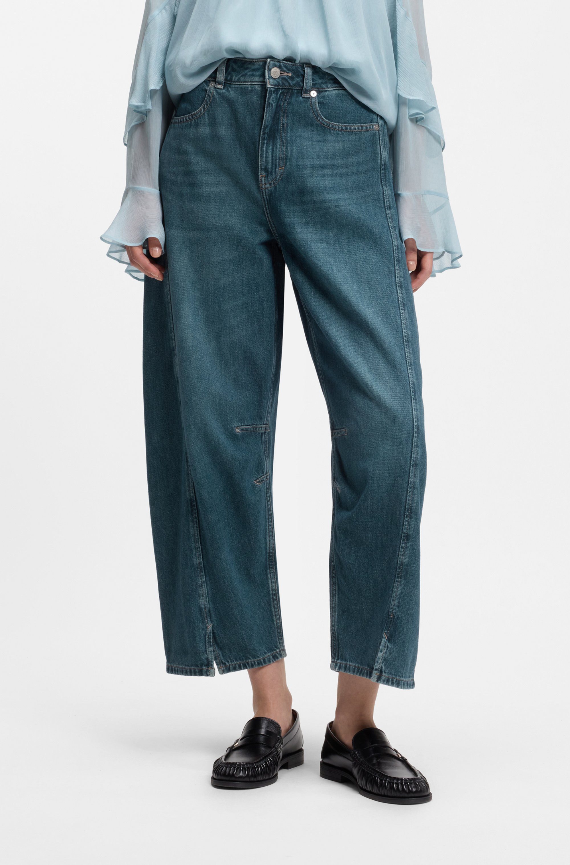 BOSS ORANGE High-waist-Jeans DIANA HR C Premium Damenmode im Balloon Fit, Baumwoll-Denim