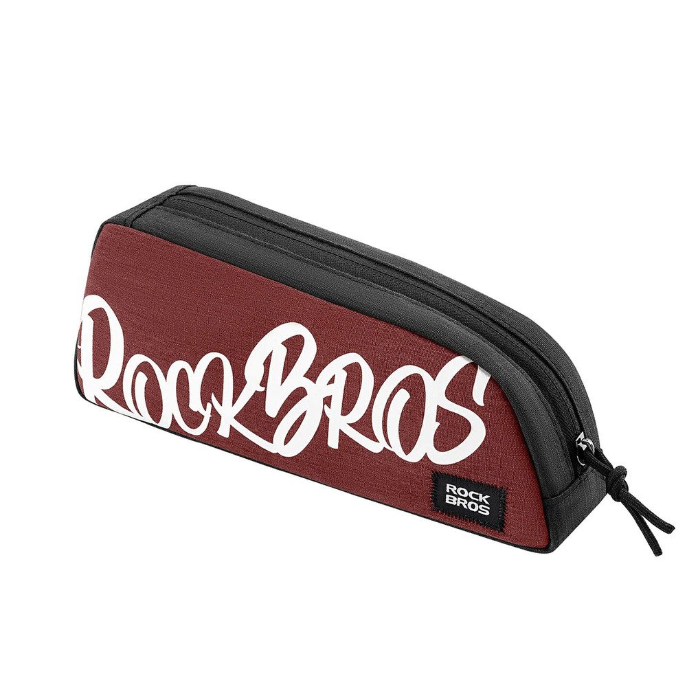 ROCKBROS Fahrradtasche Rahmentasche Oberrohrtasche Radtasche (Spar-Set, 1-tlg., 23 x 10 x 6 cm leicht), 3-Punkt-Klettbefestigung, 0,8 l, 85 g