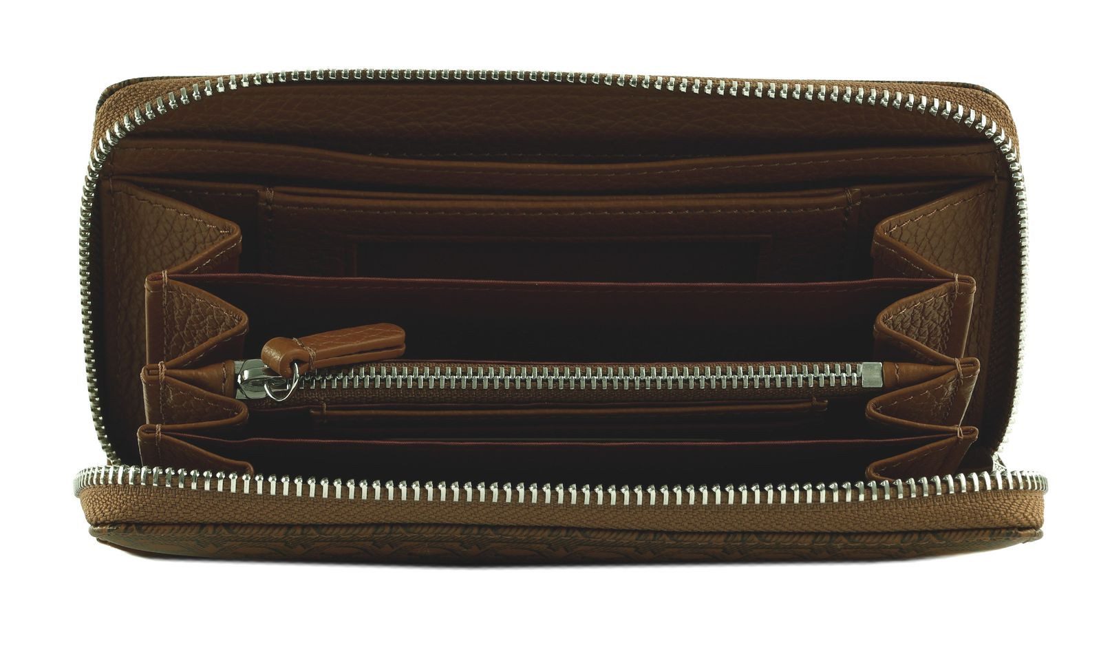 COCCINELLE Geldbörse Zip Around Wallet, aus echtem Rindsleder