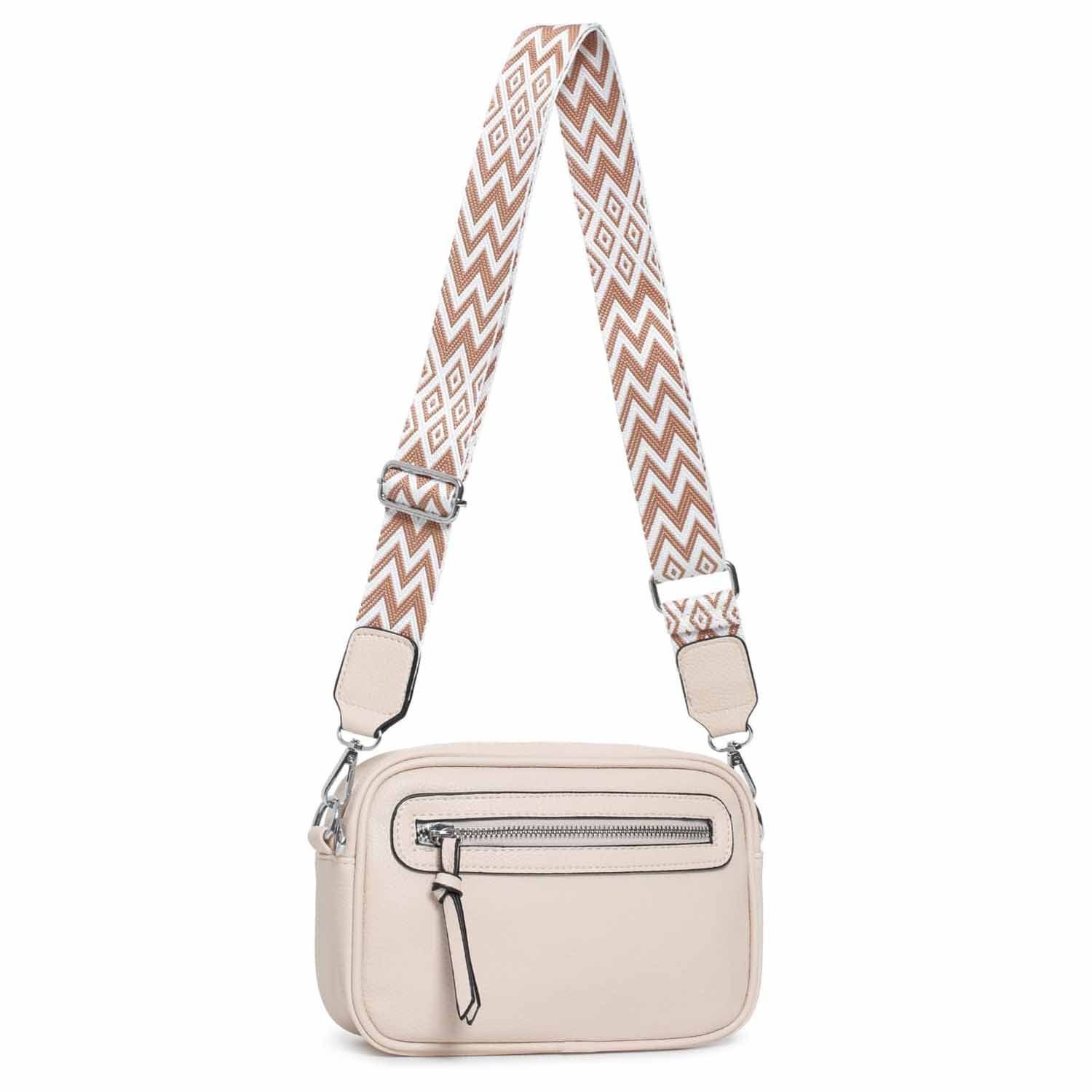 ITALYSHOP24 Schultertasche Damen Umhängetasche CrossBody Brusttasche günstig online kaufen