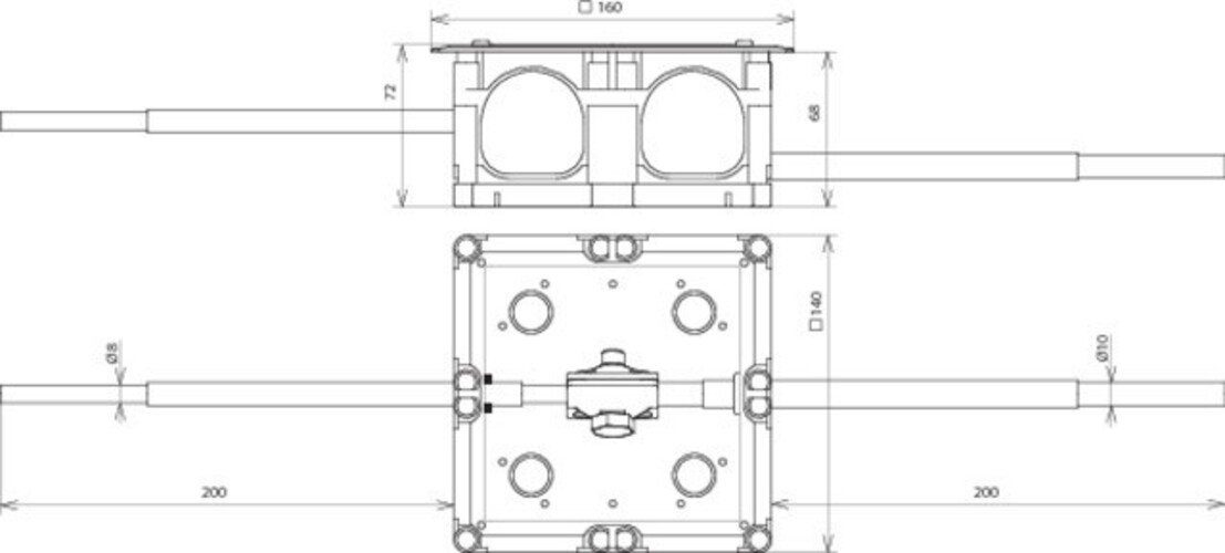 DEHN Klemmen TSK140X140V2A#476010 DEHN UP-Trennstellenkasten