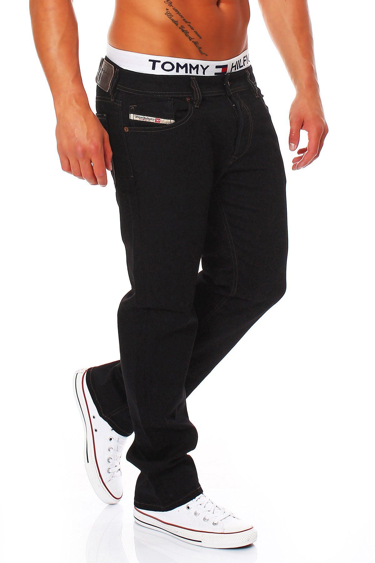 Style, Pocket Jeans L.32 - 0886Z Regular-fit-Jeans Diesel Diesel WAYKEE Stretch, Herren 5 - Regular-Straight-Fit, Uni