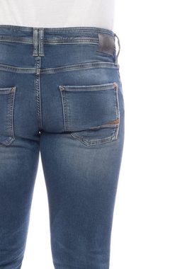 Le Temps Des Cerises Slim-fit-Jeans mit dezenter Waschung